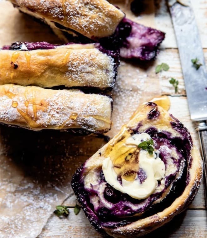 Blueberry Lemon Pull-Apart Bread