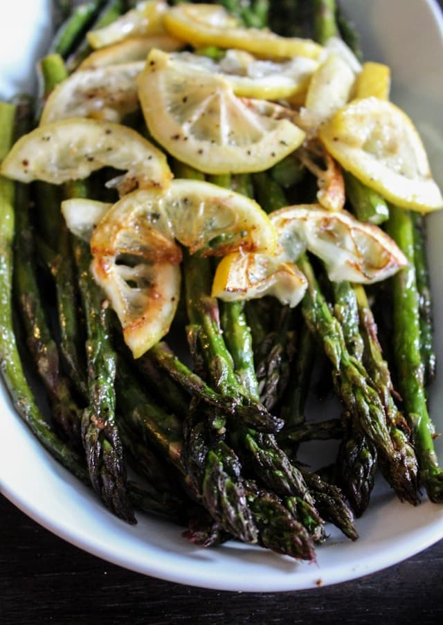 Charred Lemon Asparagus