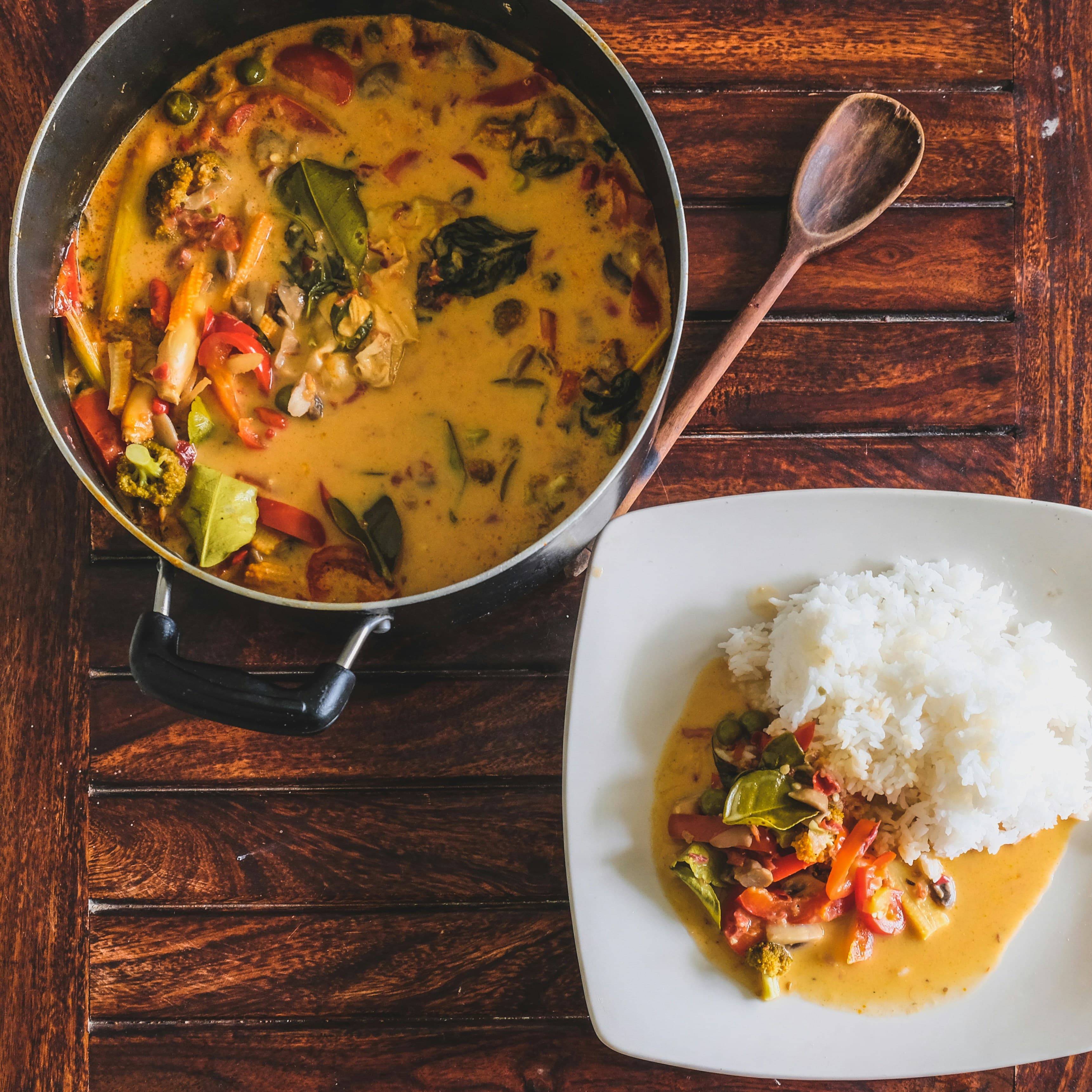 Coconut Curry Rice Plate
