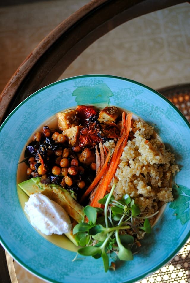 Crispy Tofu Grain Bowl