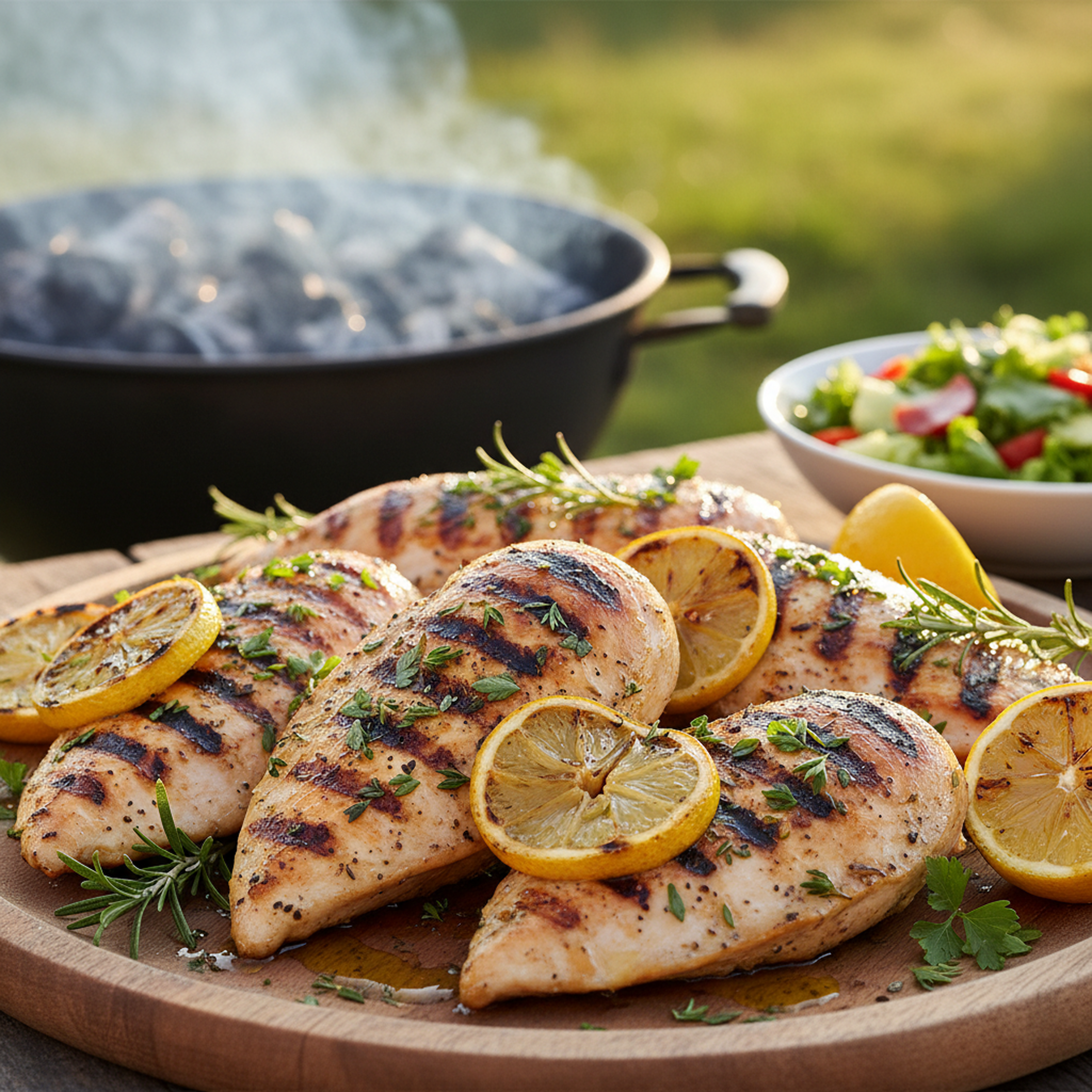 Grilled Lemon Herb Chicken