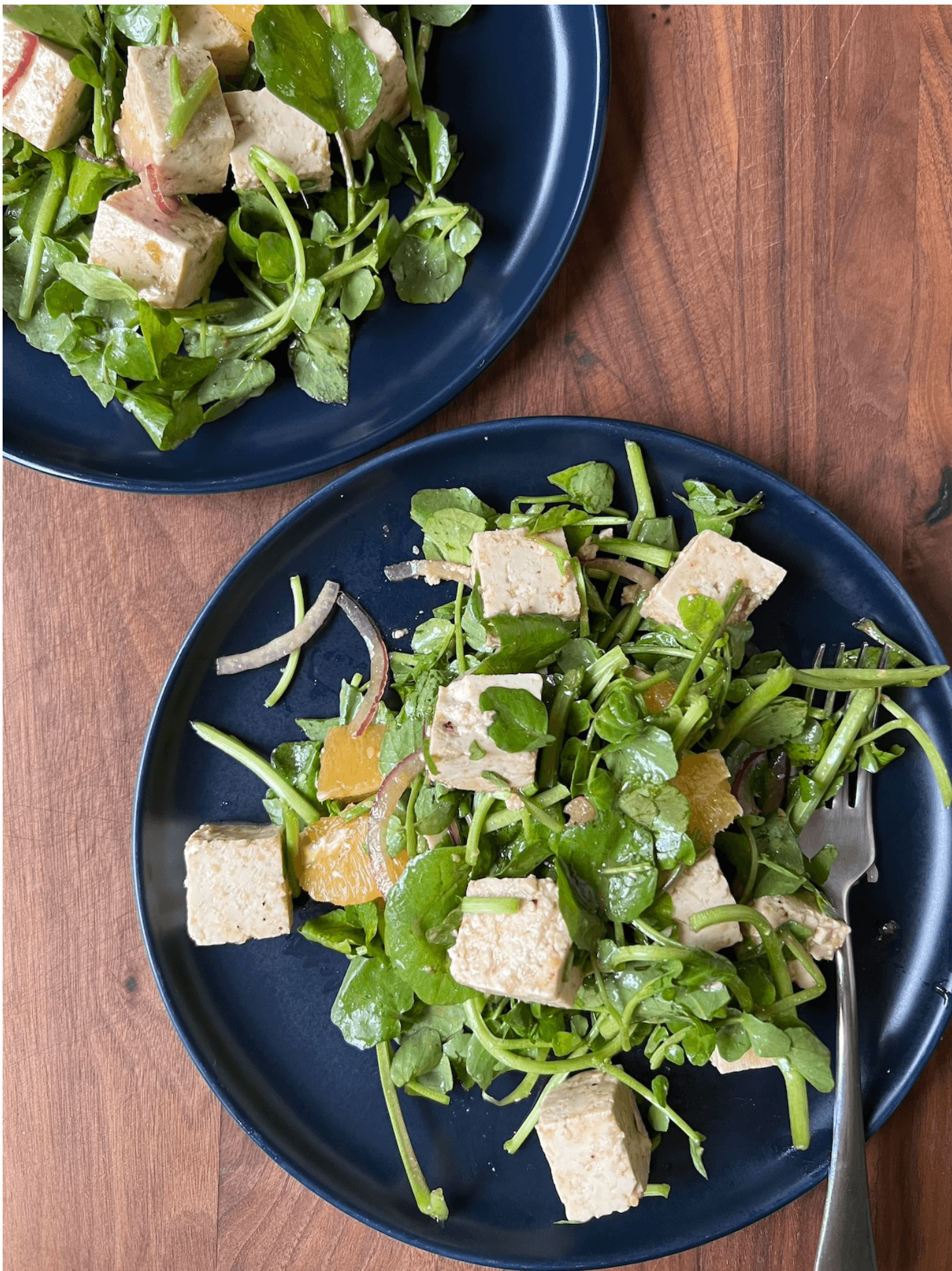 Hawaiian Tofu Watercress Salad