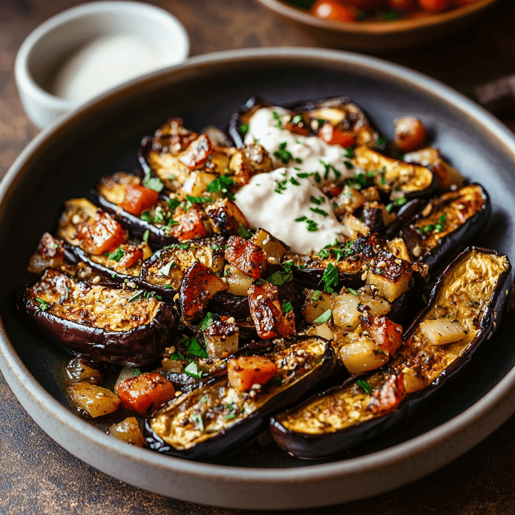 Mediterranean Roasted Eggplant