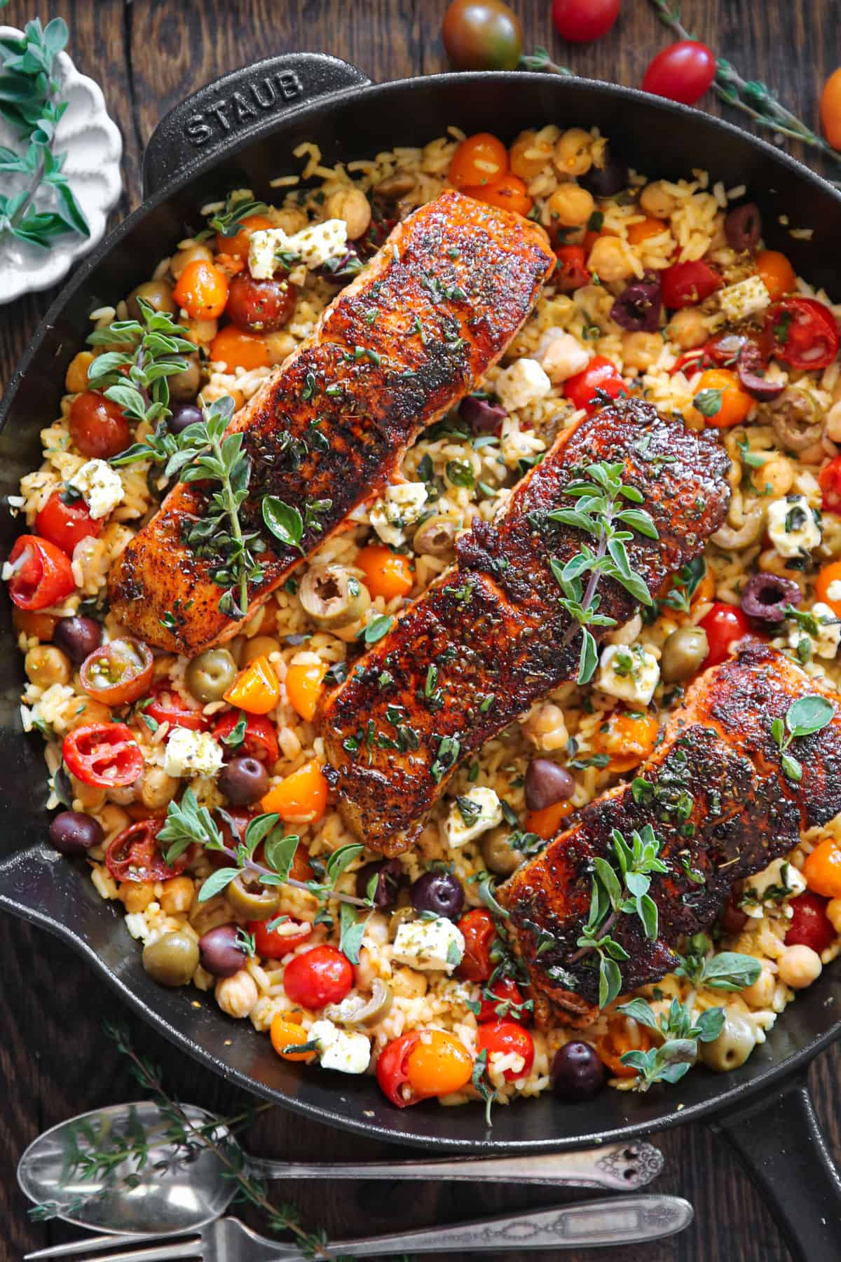 Mediterranean Salmon (One-Pan, 30-Minute Meal)