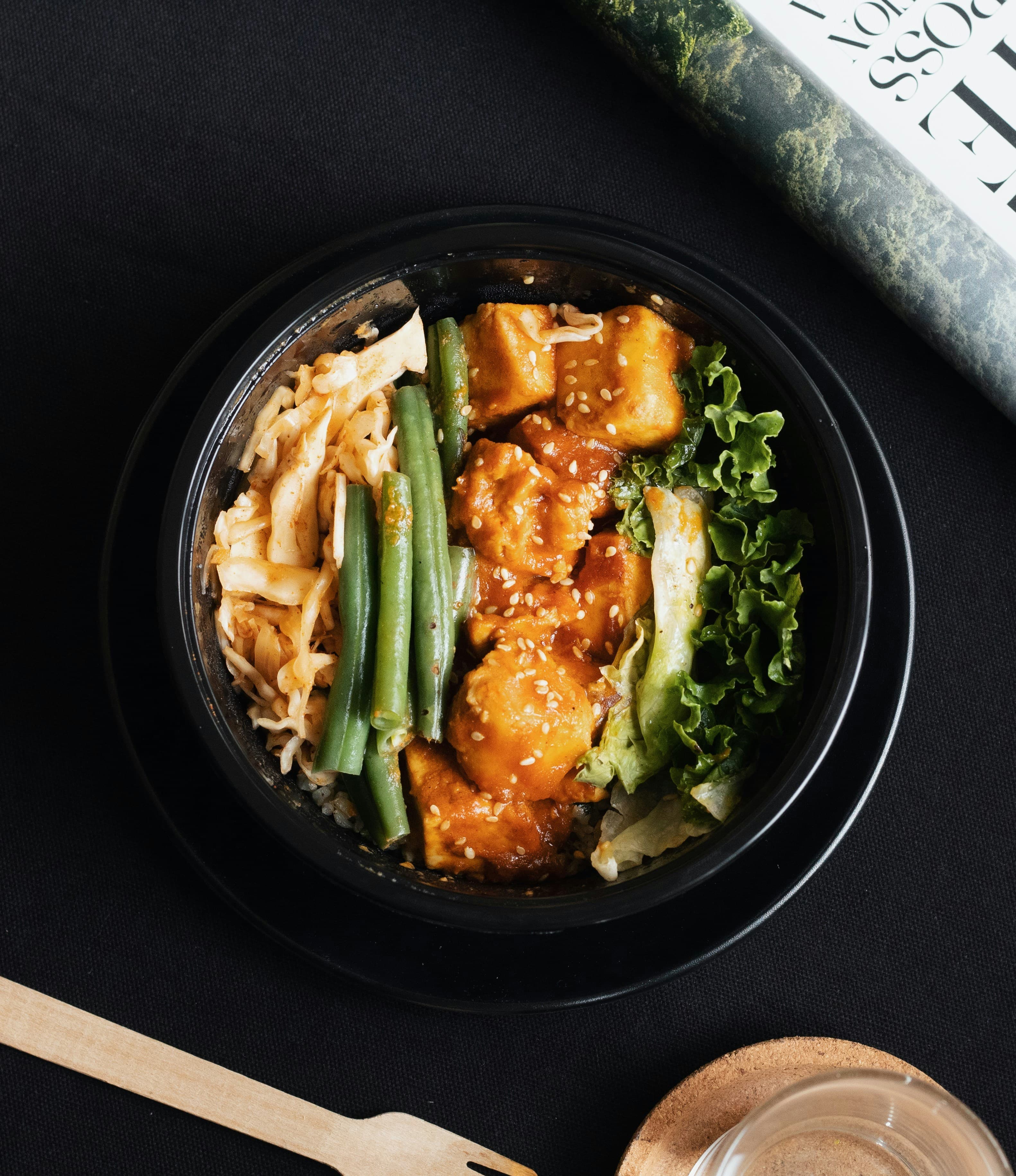 Sesame Tofu Rice Bowl