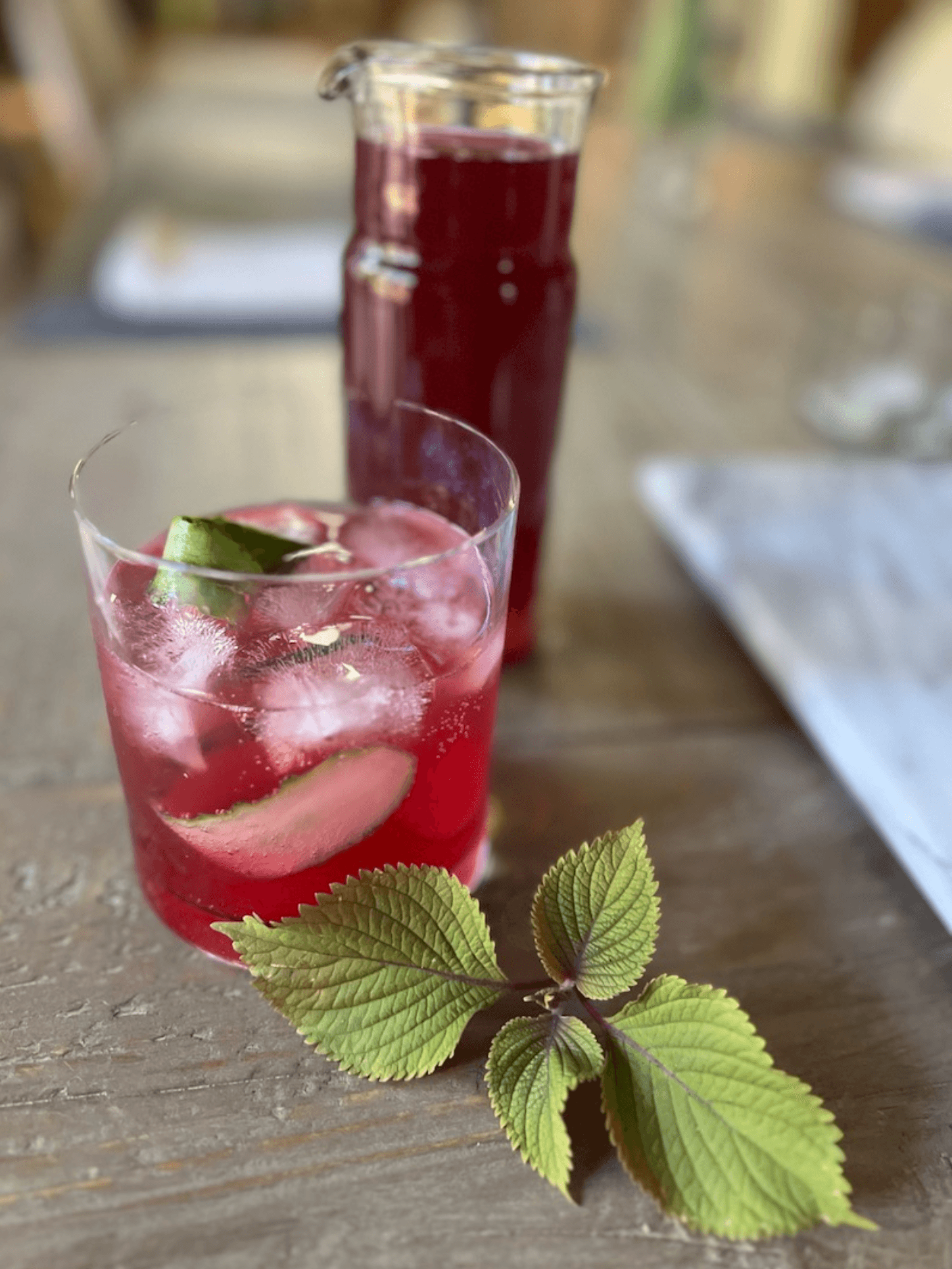 Vietnamese Shiso (Tia To) Shrub, a drinking vinegar