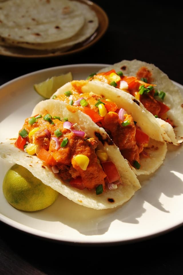 Mango Salsa Chicken Tacos